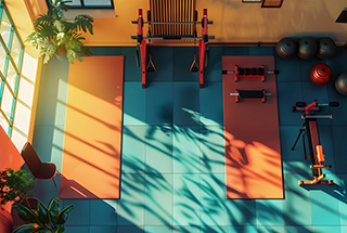 Multipurpose fitness room, for yoga and pilates